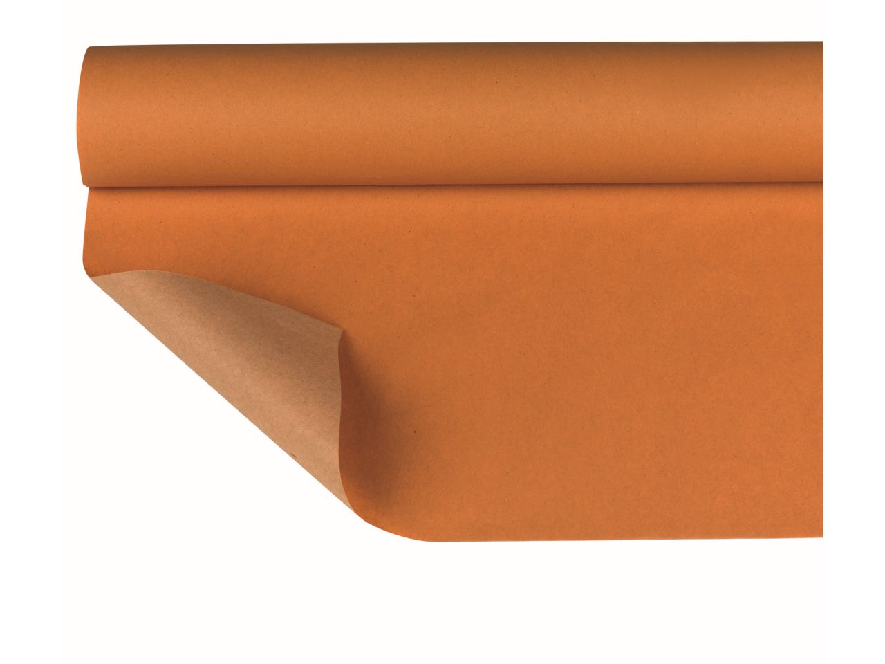 Bobina di carta kraft con fondo pieno 1x40mt colore arancione
