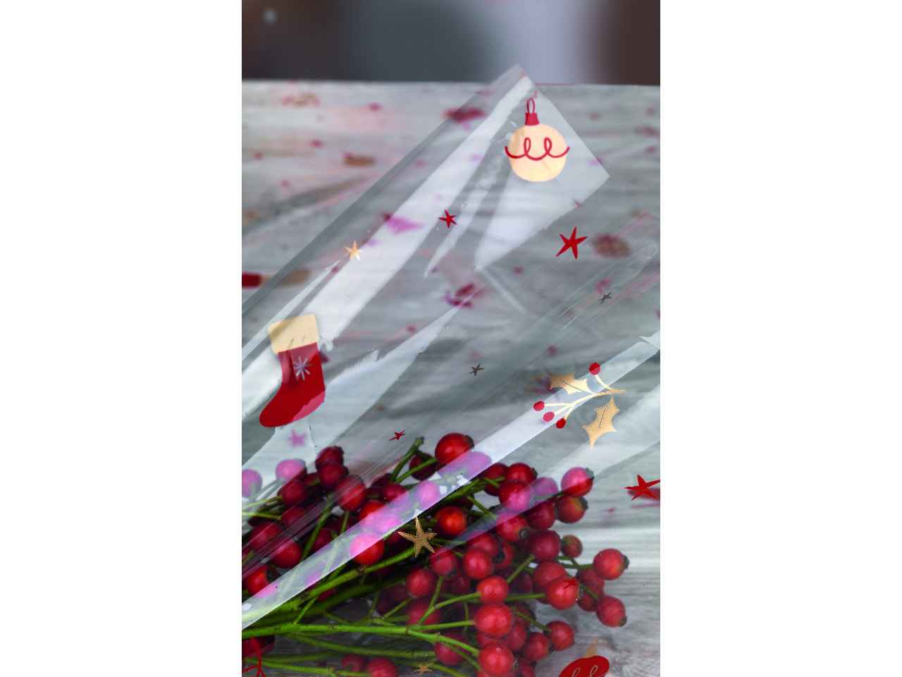 Fogli stampa complessa 30my decorazione boots rosso misura 100x130cm - la confezione comprende 50 fogli