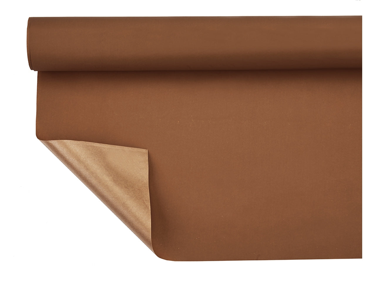 Bobine carta fondo pieno decorazione paper marrone misura 1,00x25mt