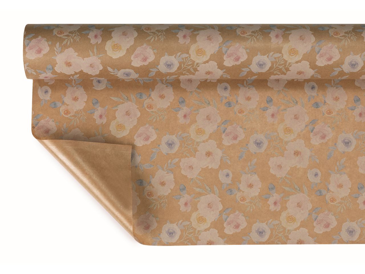 Bobina di carta decoro waterflower 1x25mt