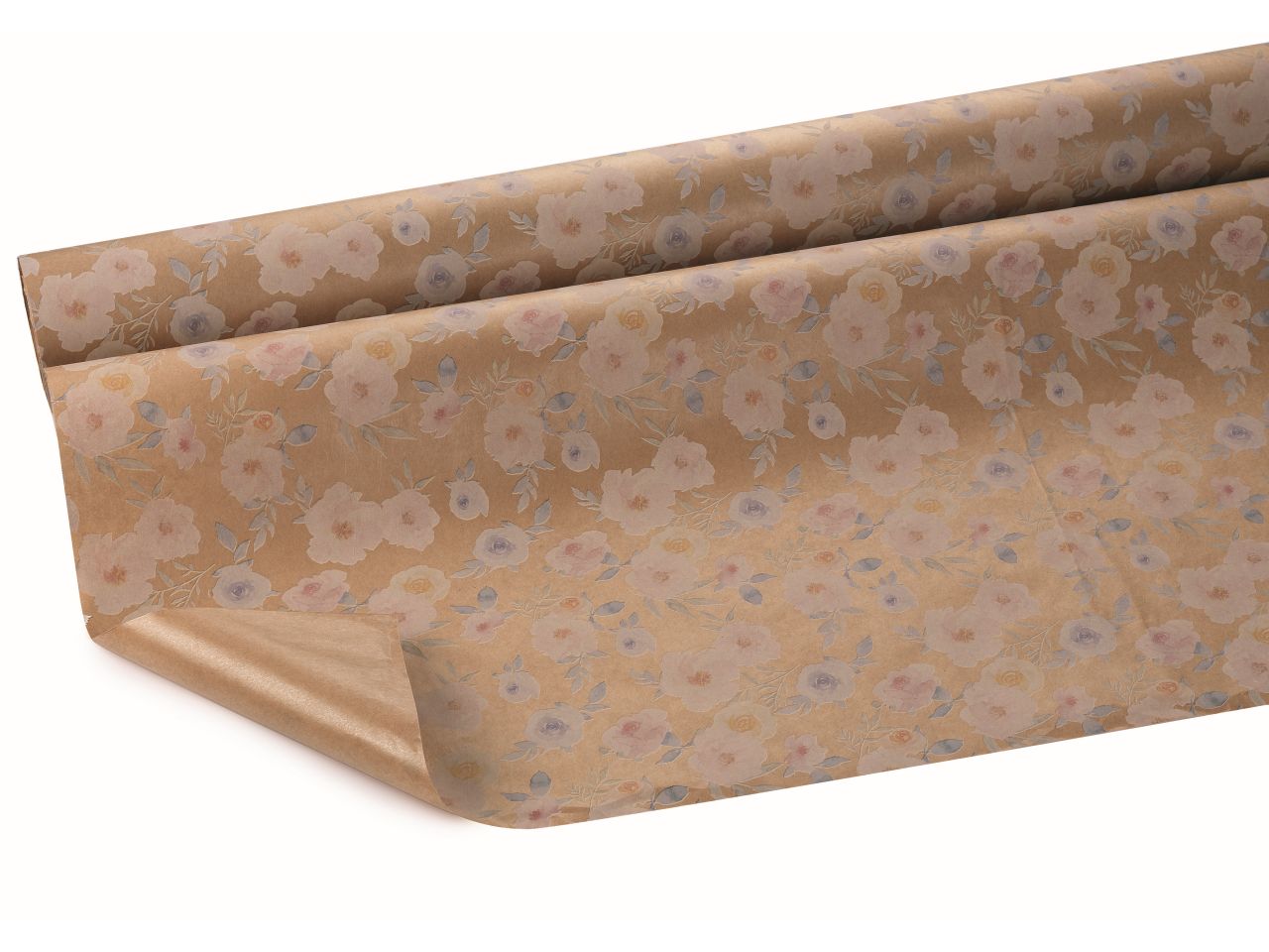 Bobina di carta decoro waterflower 1x25mt