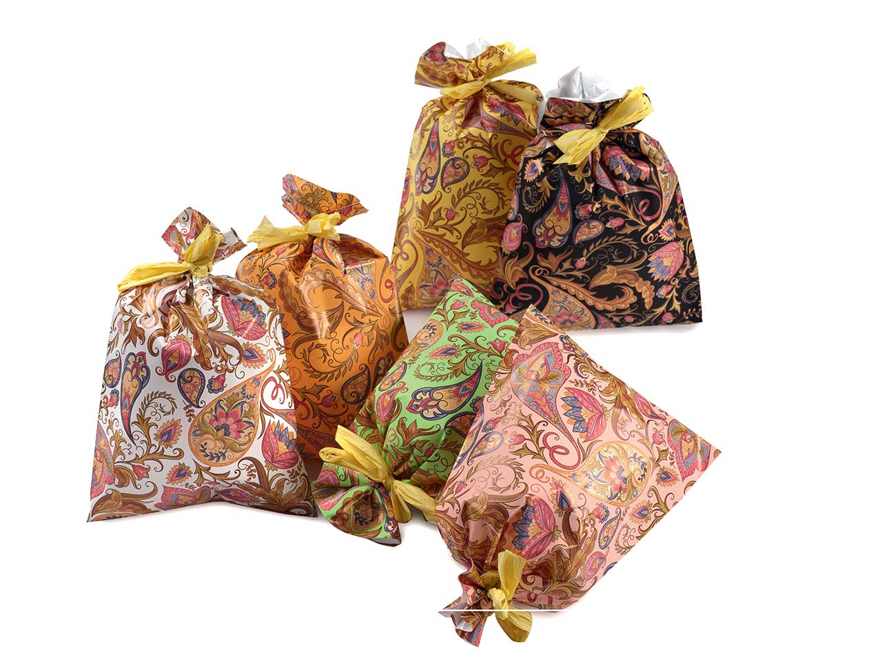 Buste decoro paisley fondo pieno+st. 40my 16x25cm 100 pezzi