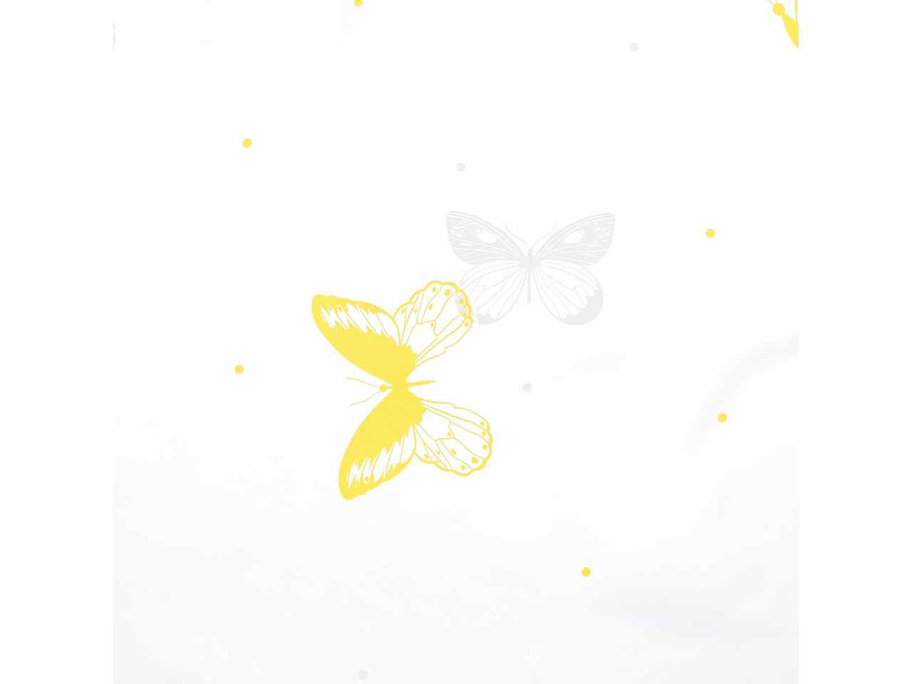 Fogli stampa decoro borboleta giallo 30my 100x130cm