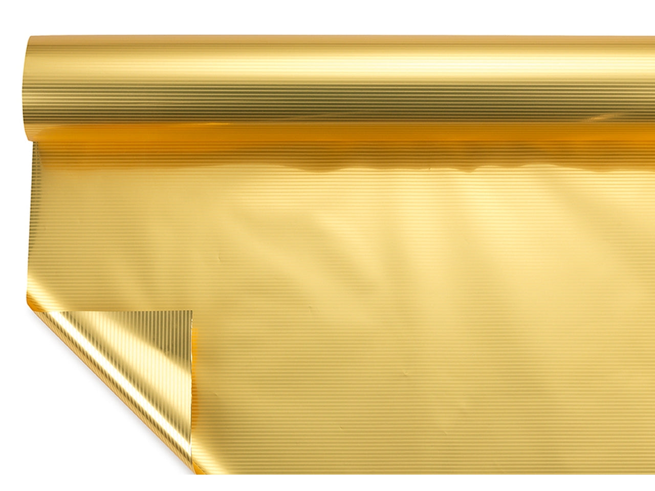 Bobine argento 35my decorazione millerighe metal oro misura 1,00x25mt