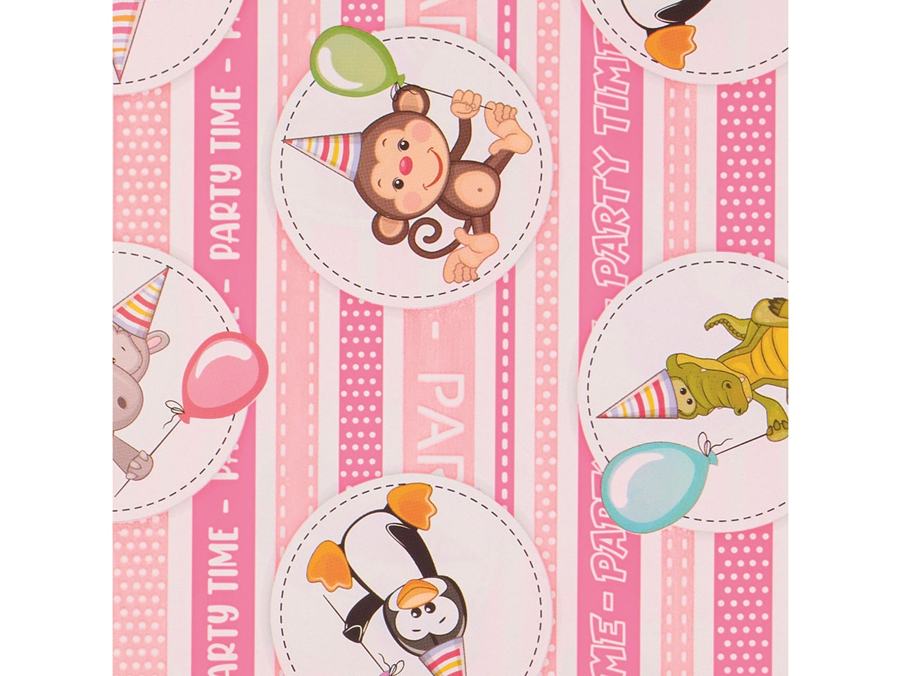 Buste Regalo Party Time 50x70cm in Polipropilene Multicolore da Piennepi - 50 buste, Made in Italy