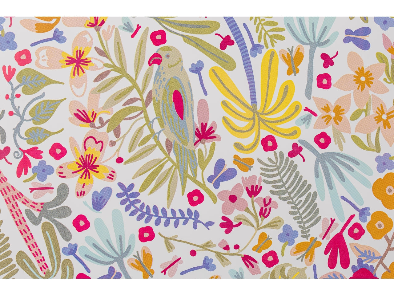 Sacchetti carta regalo tropicale multicolor in plastica 50 pezzi - 25x40 cm - Made in Italy