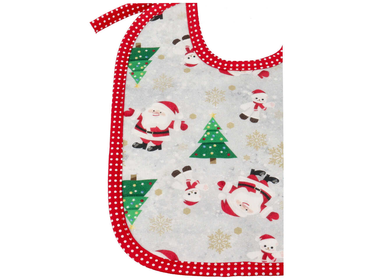 Bavetta con stampa babbo + alberi di natale