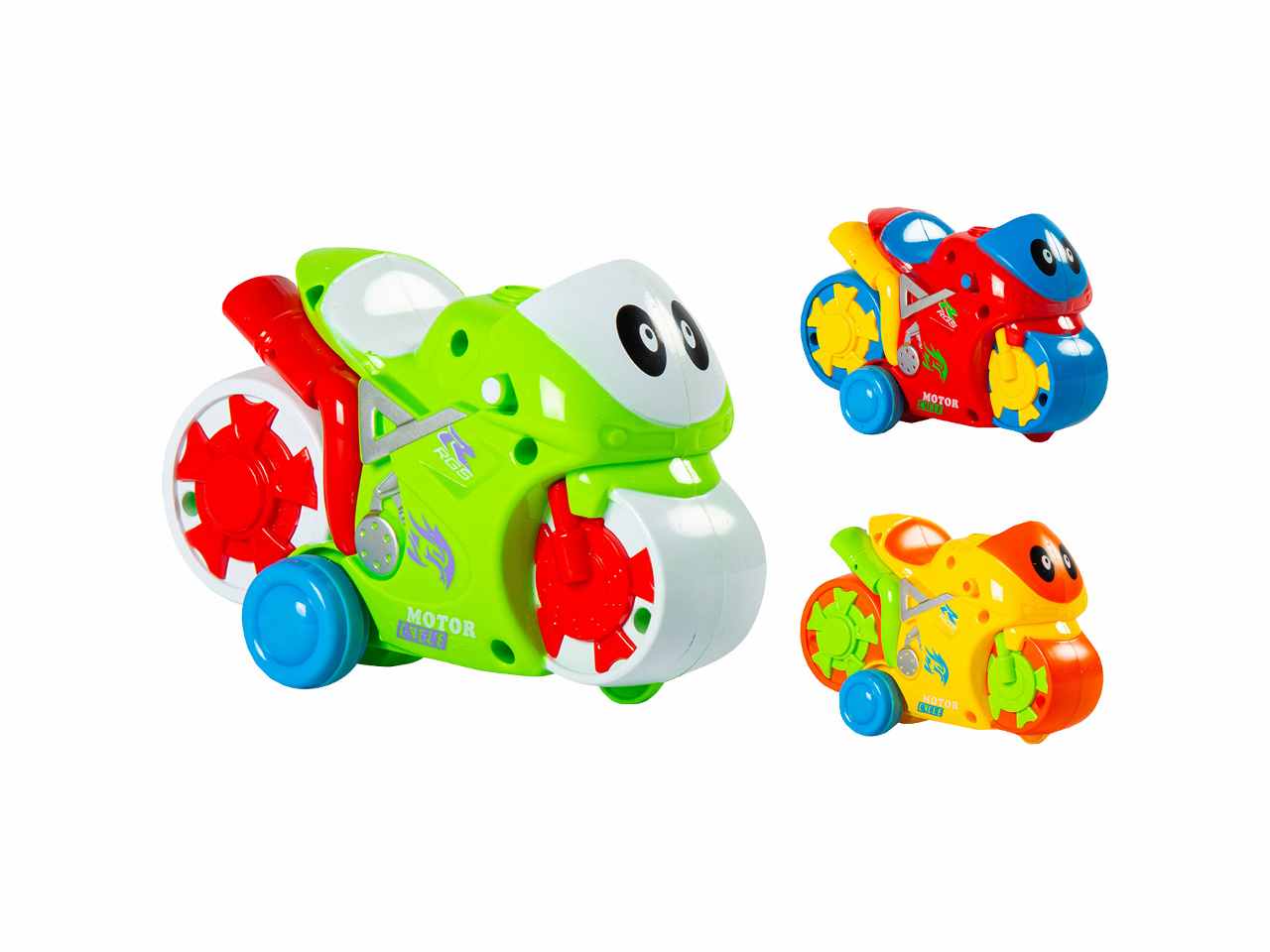 Moto cartoon frizione 8 pezzi 05520