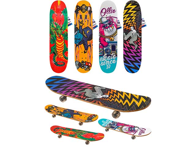 Skateboard legno 78cm p.100kg 39363