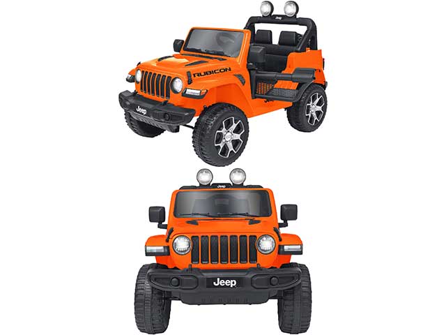 Auto jeep wrangler arancio 12v 40452