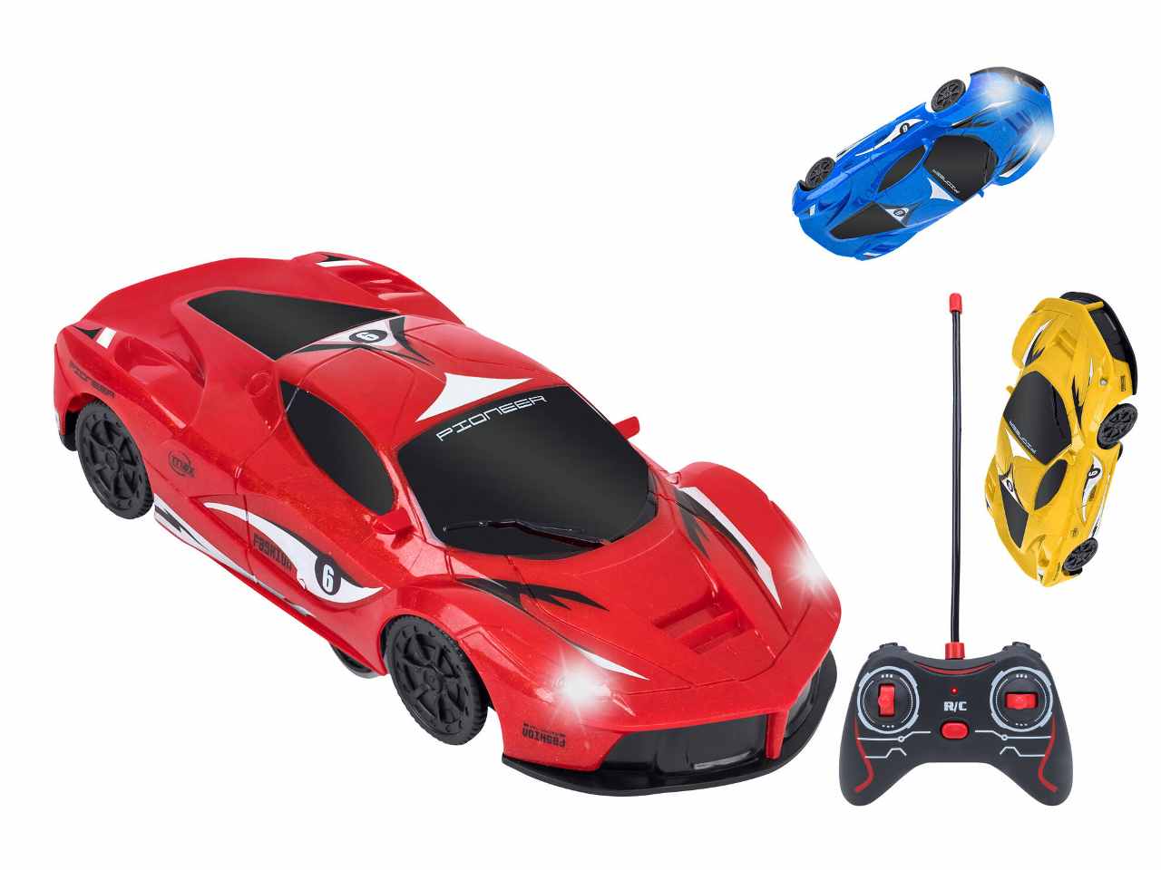 Auto con radiocomando spidgravity 40mhz con pacco batterie in tre colori assortiti