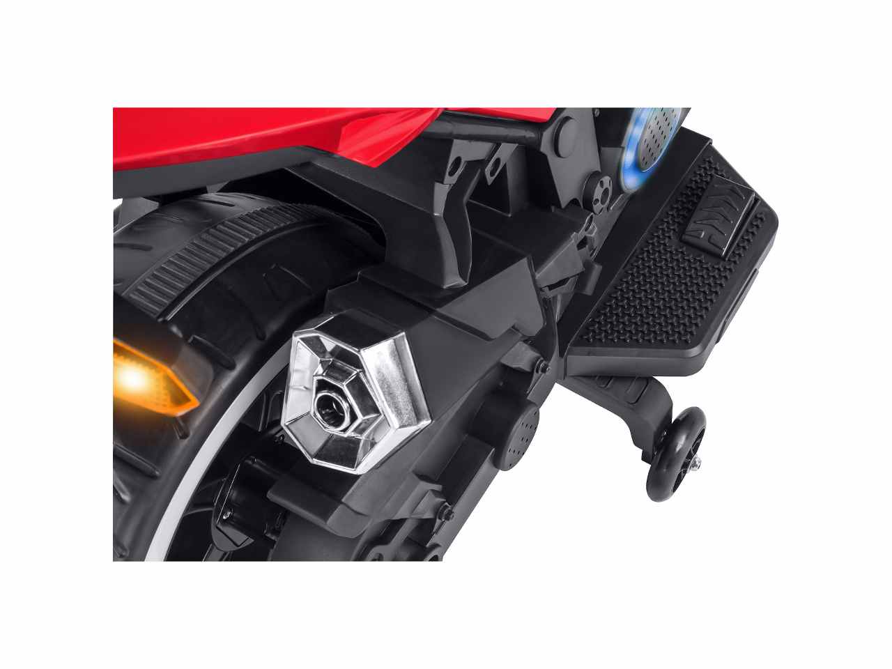 Moto elet.rosso b/o c/led 12v 40694