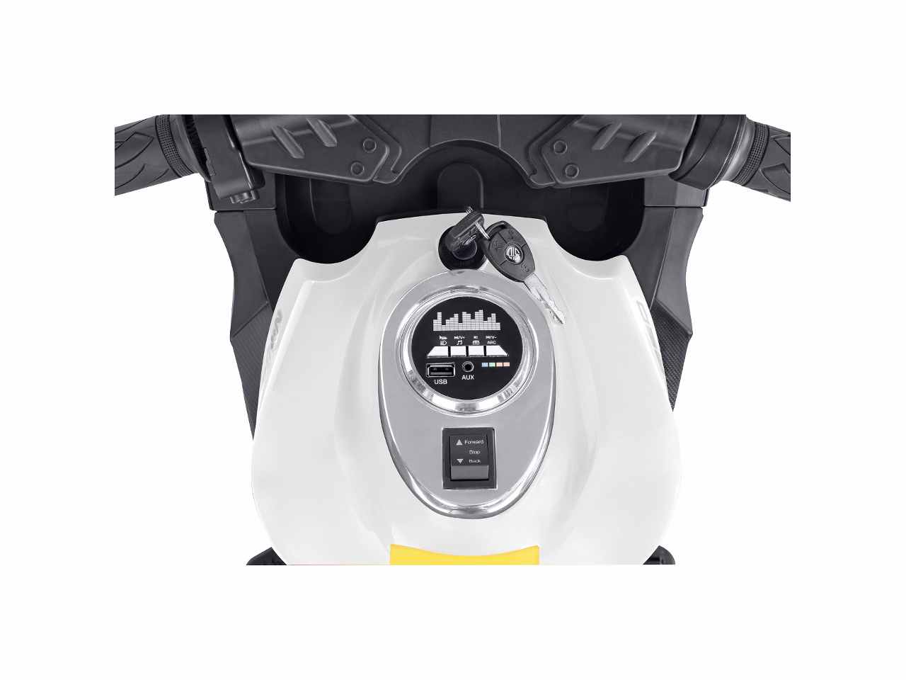 Moto elet.bianco b/o c/led 12v 40695 $