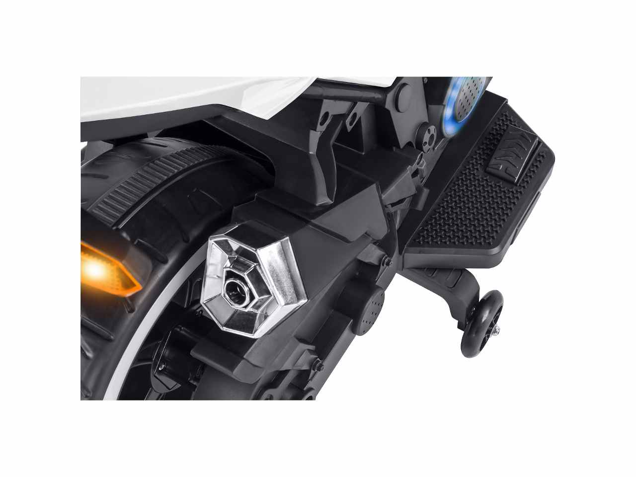 Moto elet.bianco b/o c/led 12v 40695 $