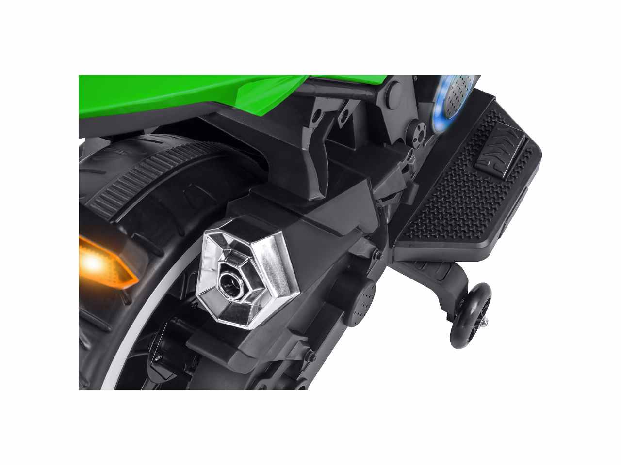 Moto elet.verde b/o c/led 12v 40696 $