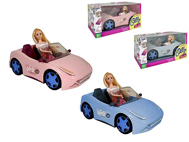 Fashion doll c/auto cabrio 40815