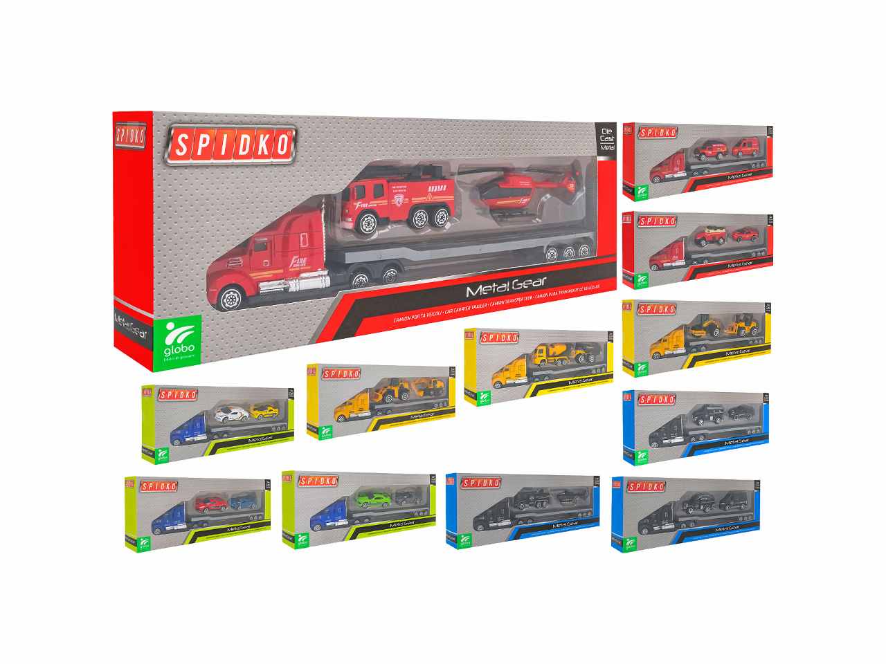 Spidiko camion 1:58 c/2 mezzi die-cast 40844