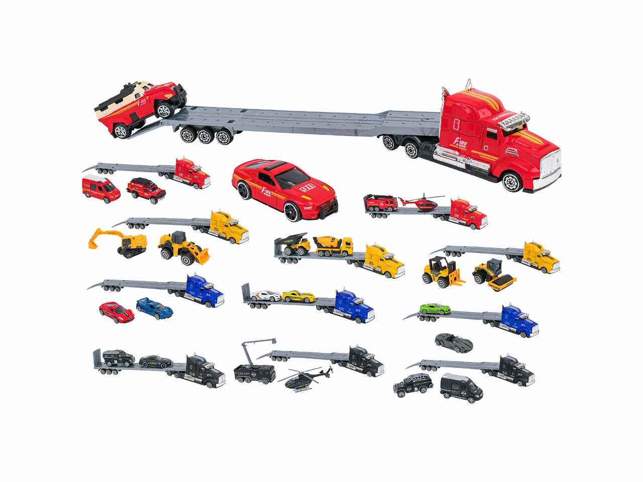 Spidiko camion 1:58 c/2 mezzi die-cast 40844