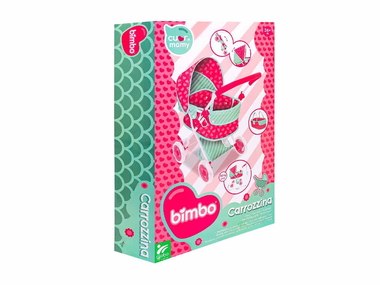 Bimbo carrozzina metallo 54x53x33 40964