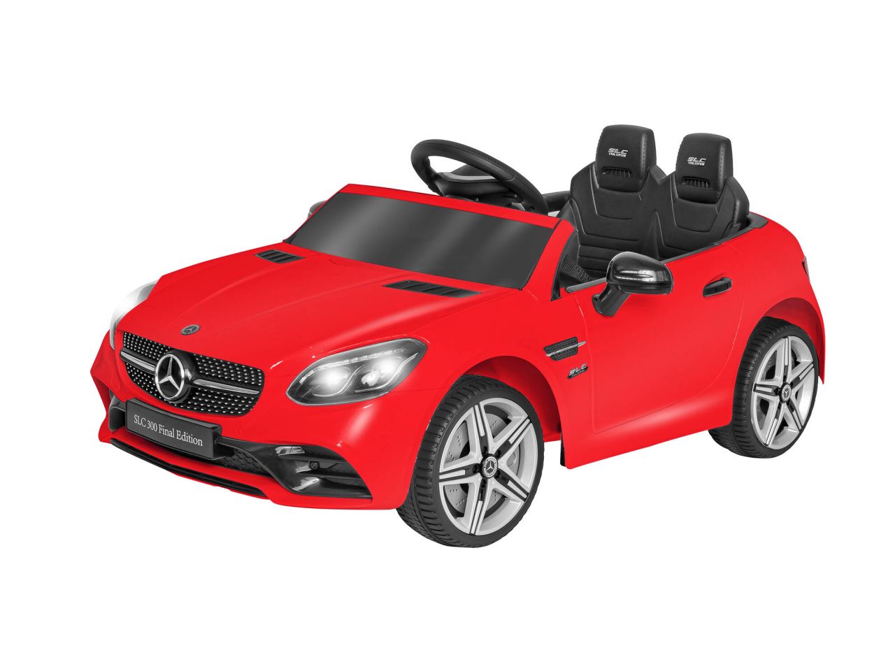 Auto elettrica mercedes slc rosso 12v 4,5ah rc 2,4