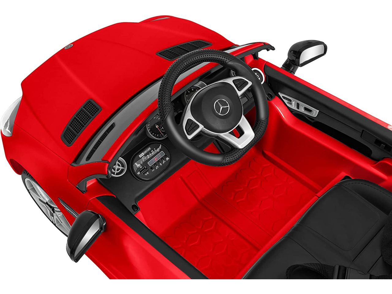 Auto elettrica mercedes slc rosso 12v 4,5ah rc 2,4