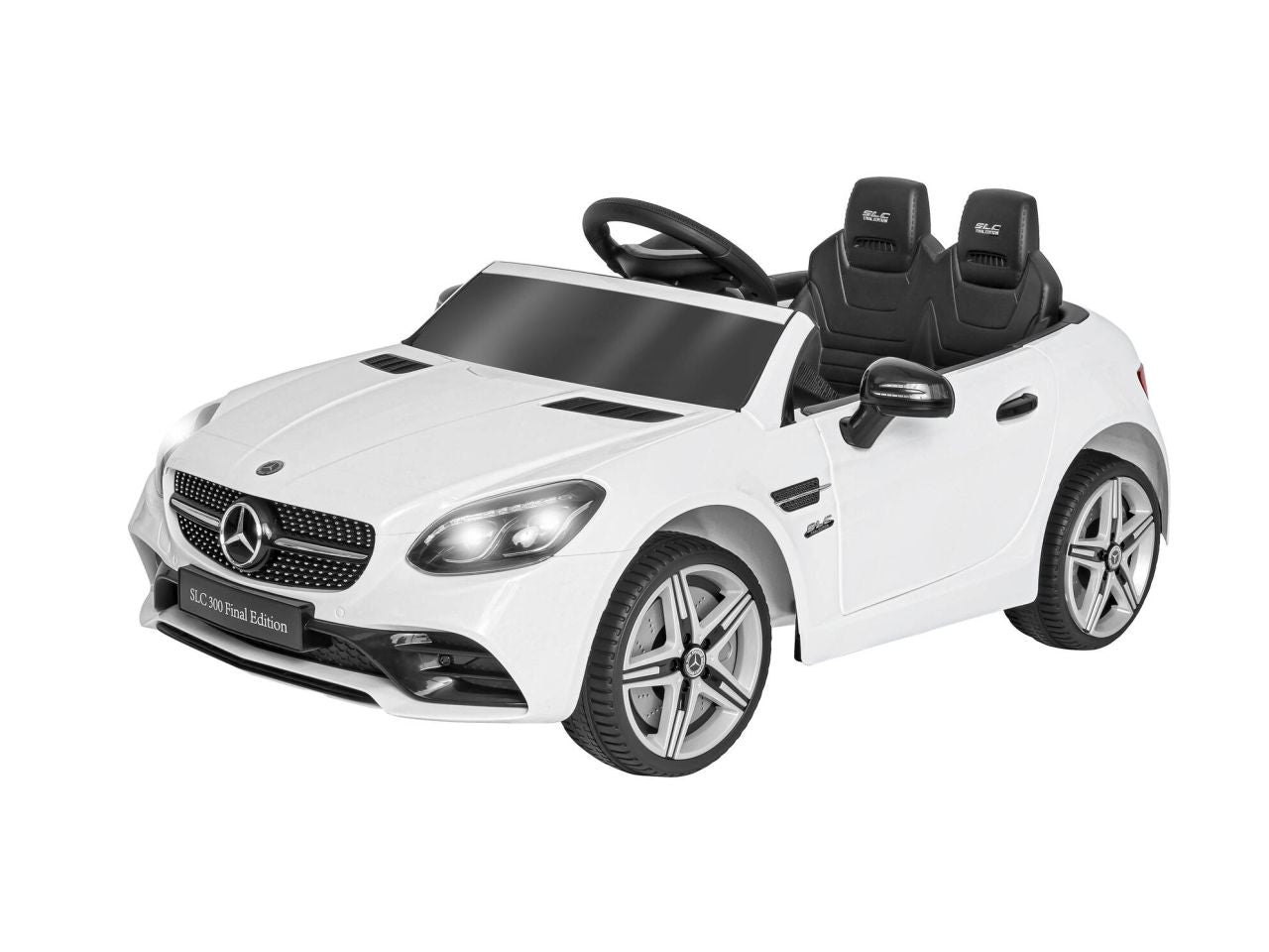 Auto elettrica mercedes slc bianco 12v 4,5ah rc 2,4