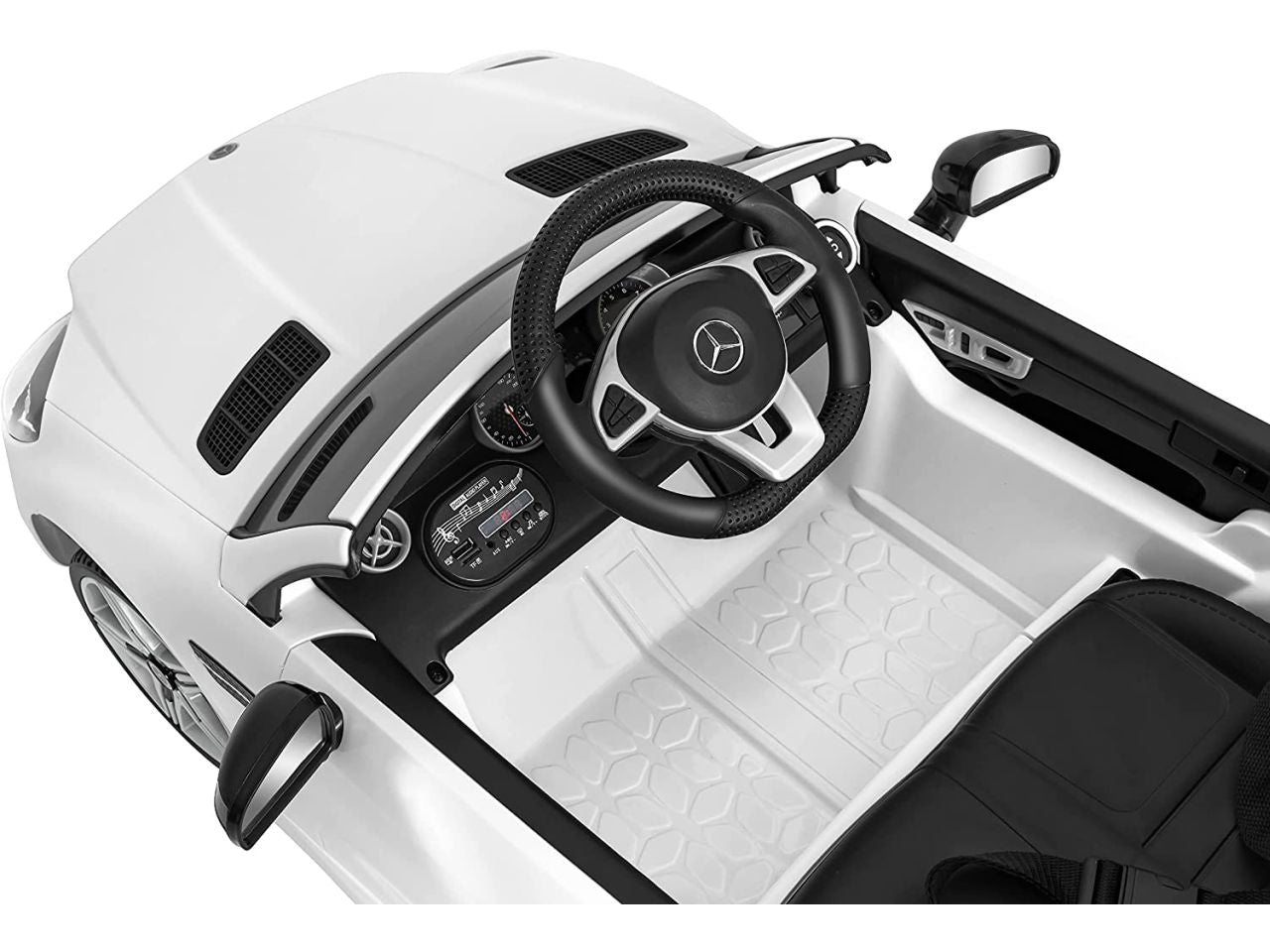 Auto elettrica mercedes slc bianco 12v 4,5ah rc 2,4