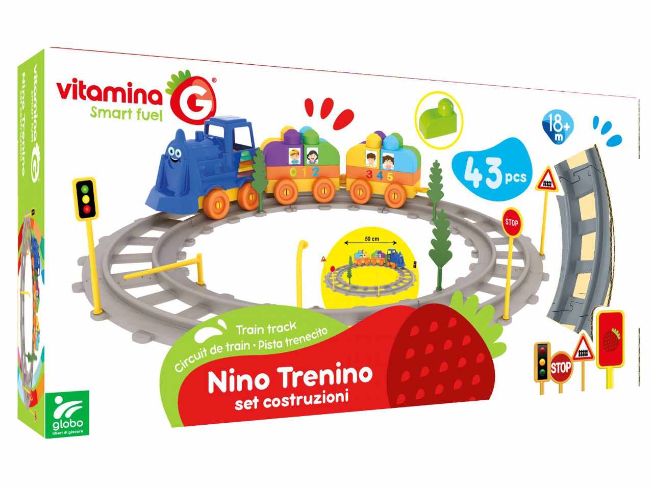 Vitamina g set treno costr.43pz 41184