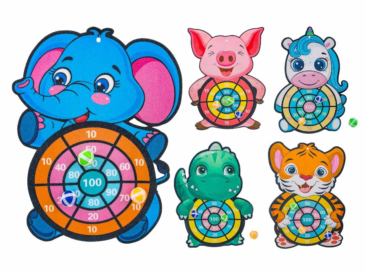 W toys bersaglio animali c/palline41225