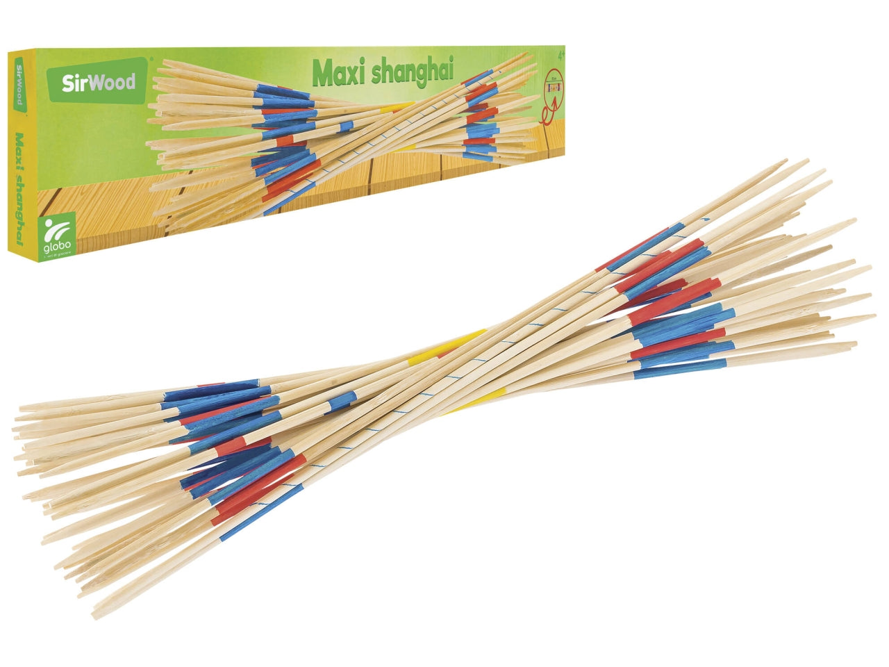 Family games shanghai gigante in legno 50cm 41 pezzi