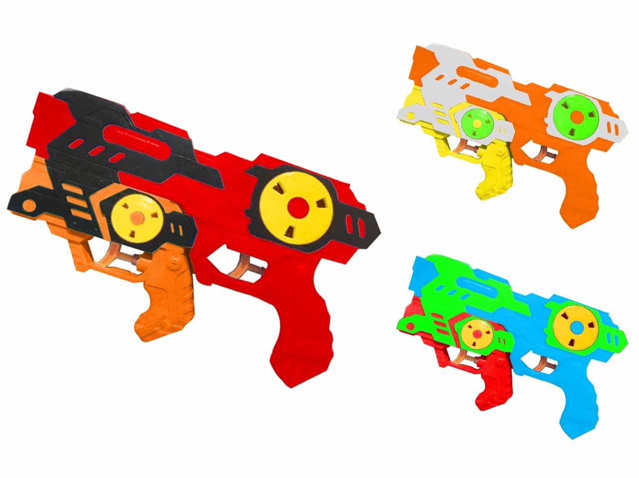 W toys pistola ad acua doppia 25cm