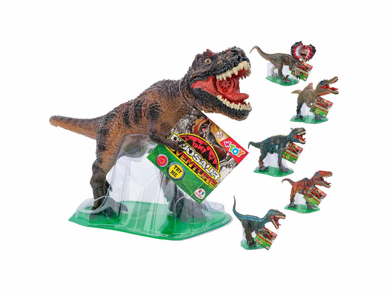 Animali dino 60-67cm c/suono 41433