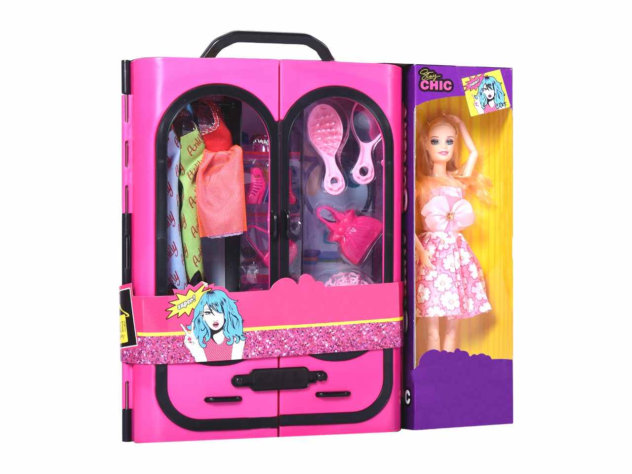 Olly fashion doll con armadio/acc.41500