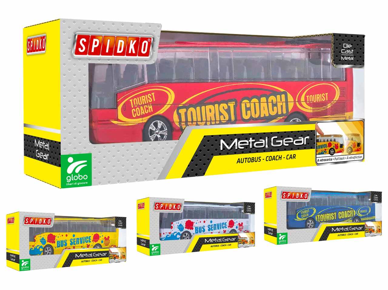 Autobus die cast retroc.41521