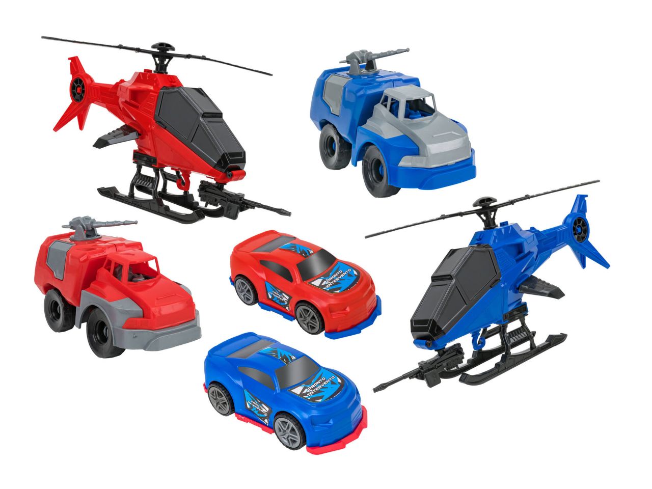 Heroes of the globe pronto intervento elicottero, camion e auto in 2 assortimenti