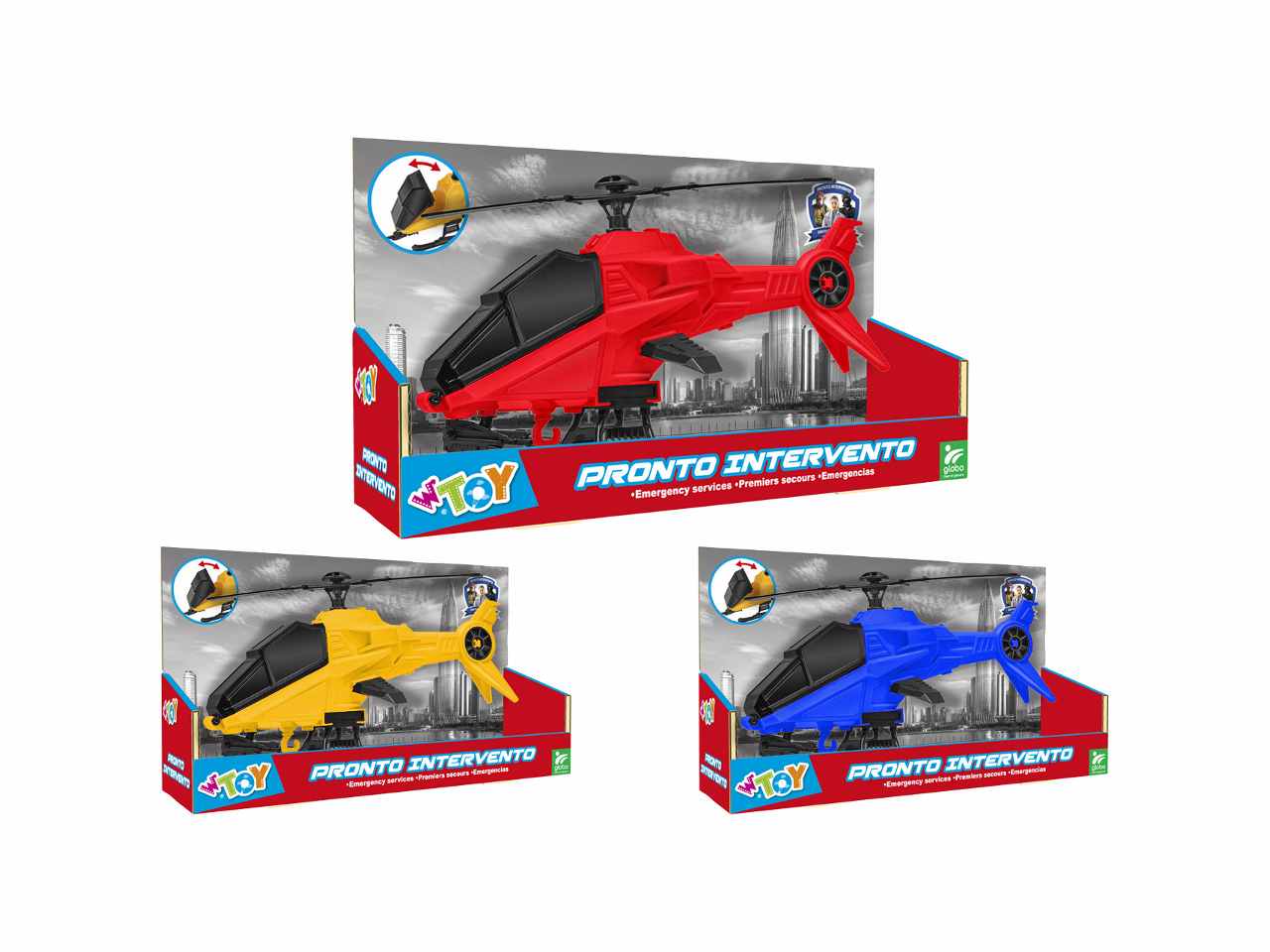 Elicottero forze dell'ordine 25cm 41678