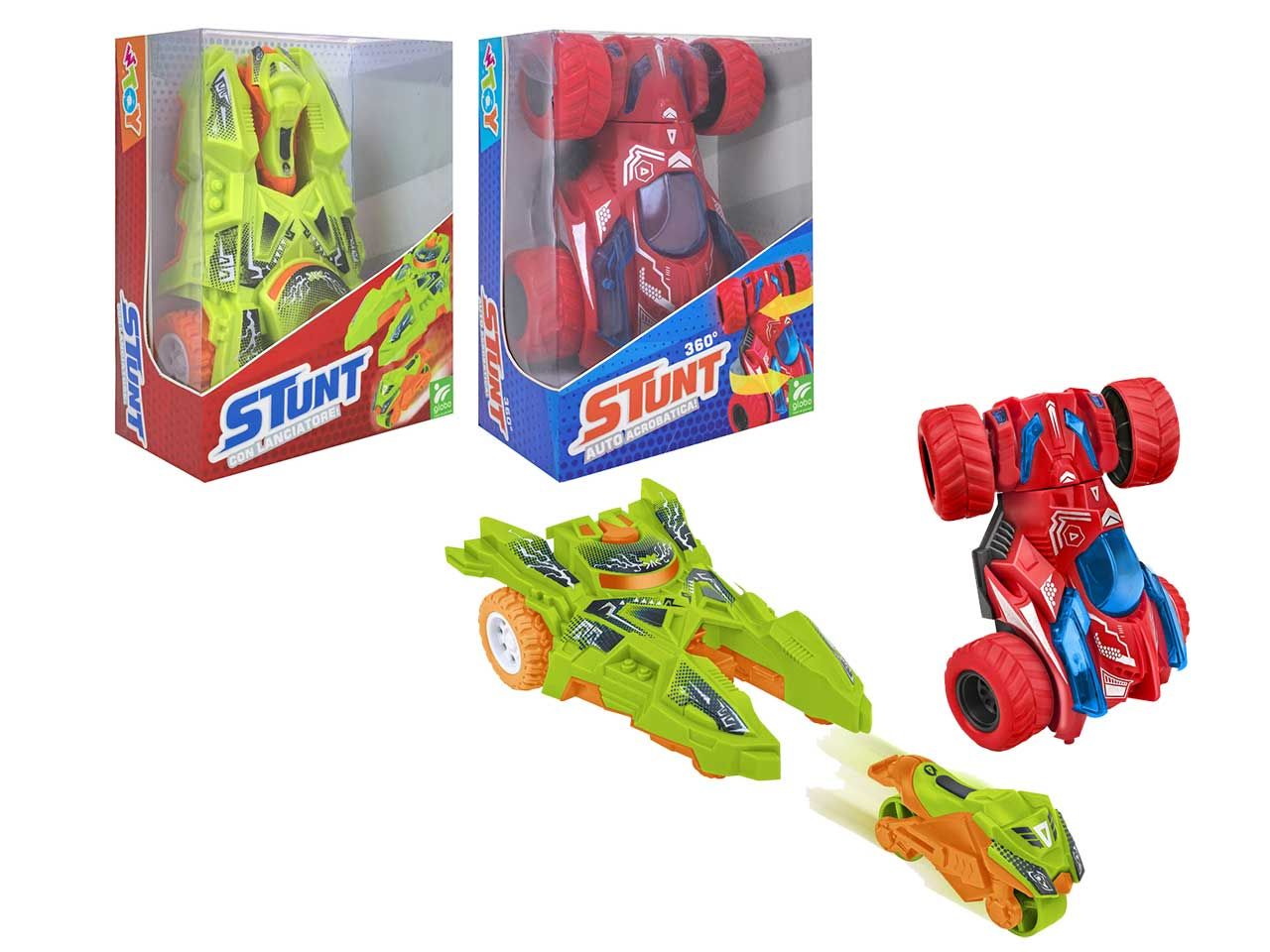 Auto stunt e con lanciatore a frizione in 2 assortimenti