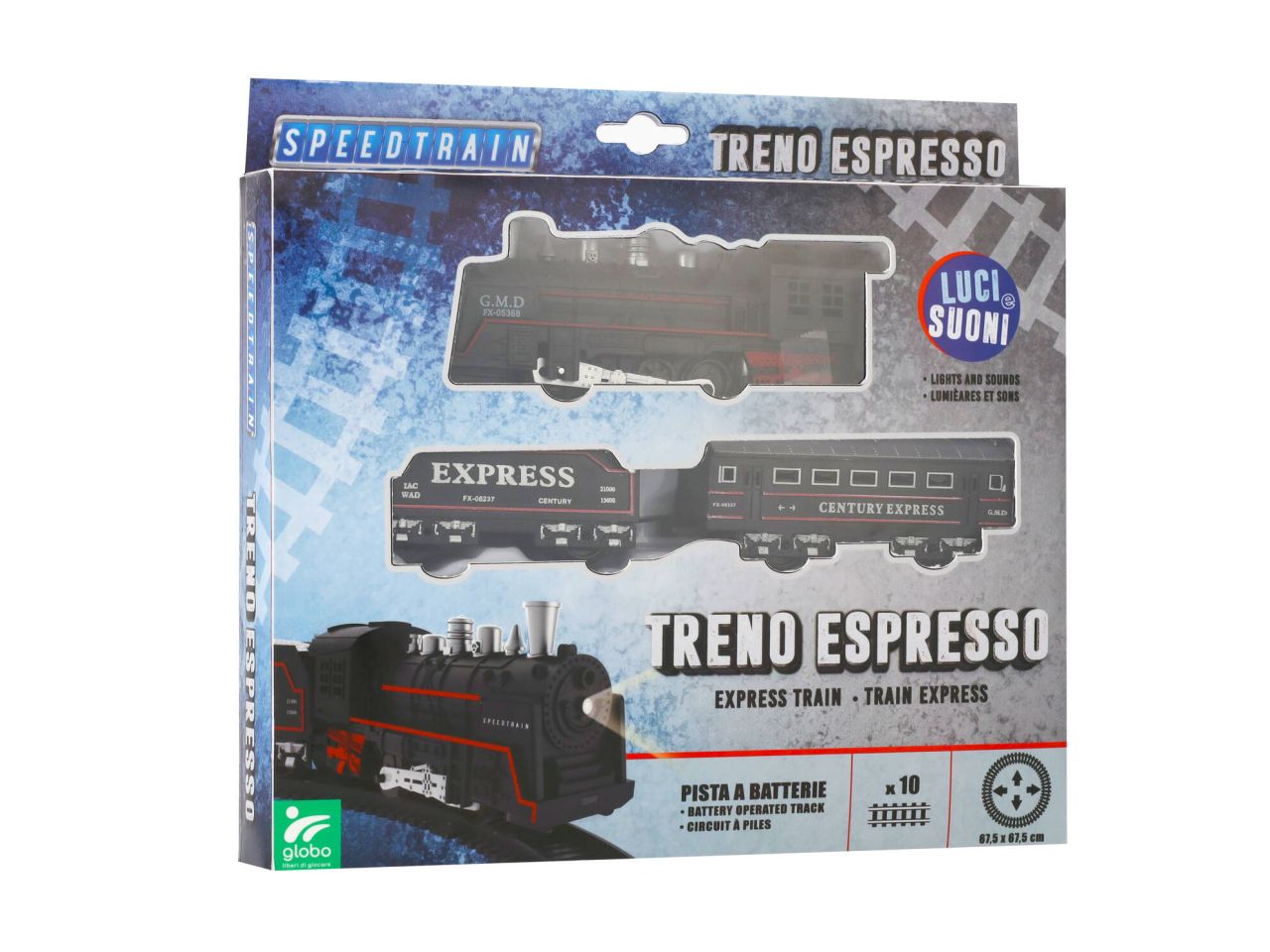 Wtoy pista treno espresso diamentro 67,5cm con suoni e luci