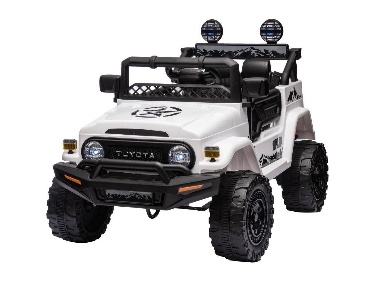 Auto elettrica toyota fj cruiser bianca 12v 4,5ah radiocomandata 2,4
