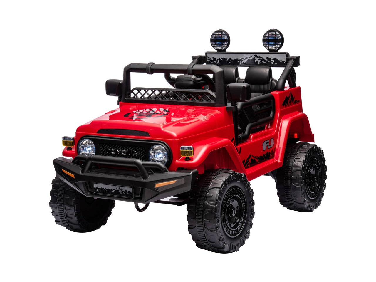 Auto elettrica toyota fj cruiser rossa 12v 4,5ah radiocomandata 2,4g
