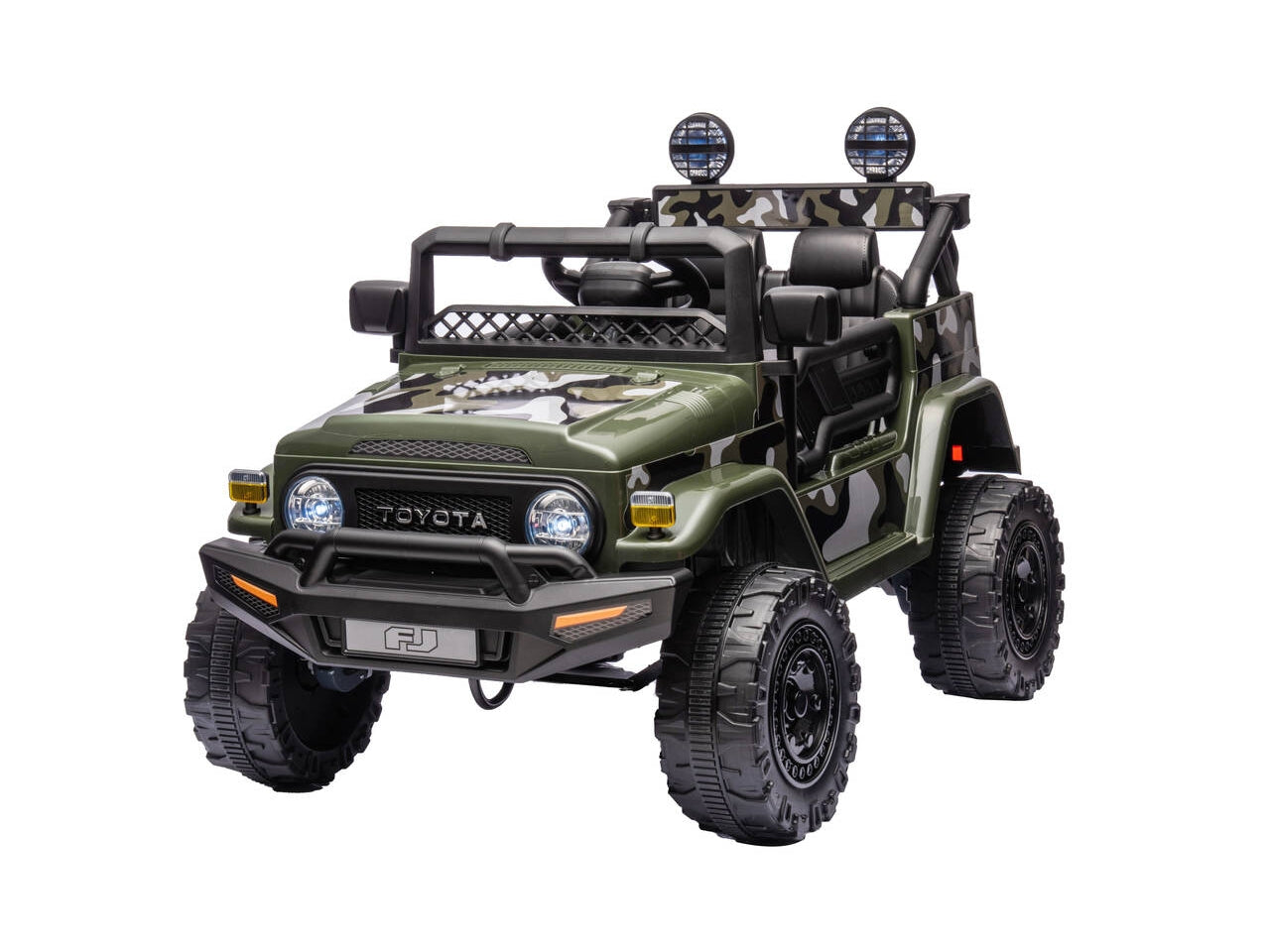 Auto elettrica toyota fj cruiser verde 12v 4,5ah radiocomandata 2,4g