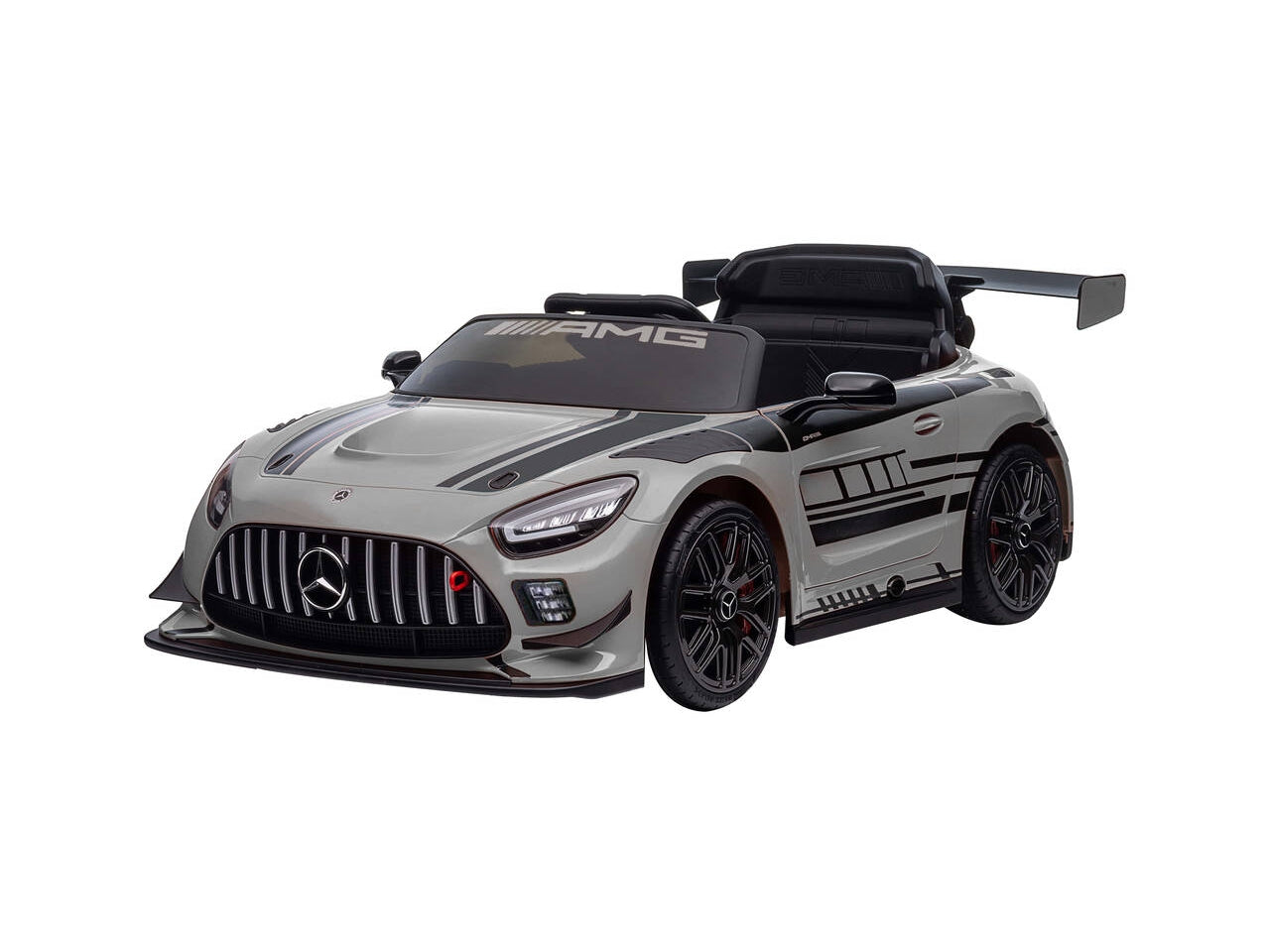 Auto elettrica mercedes amg gt3 grigio 12v  radiocomandata