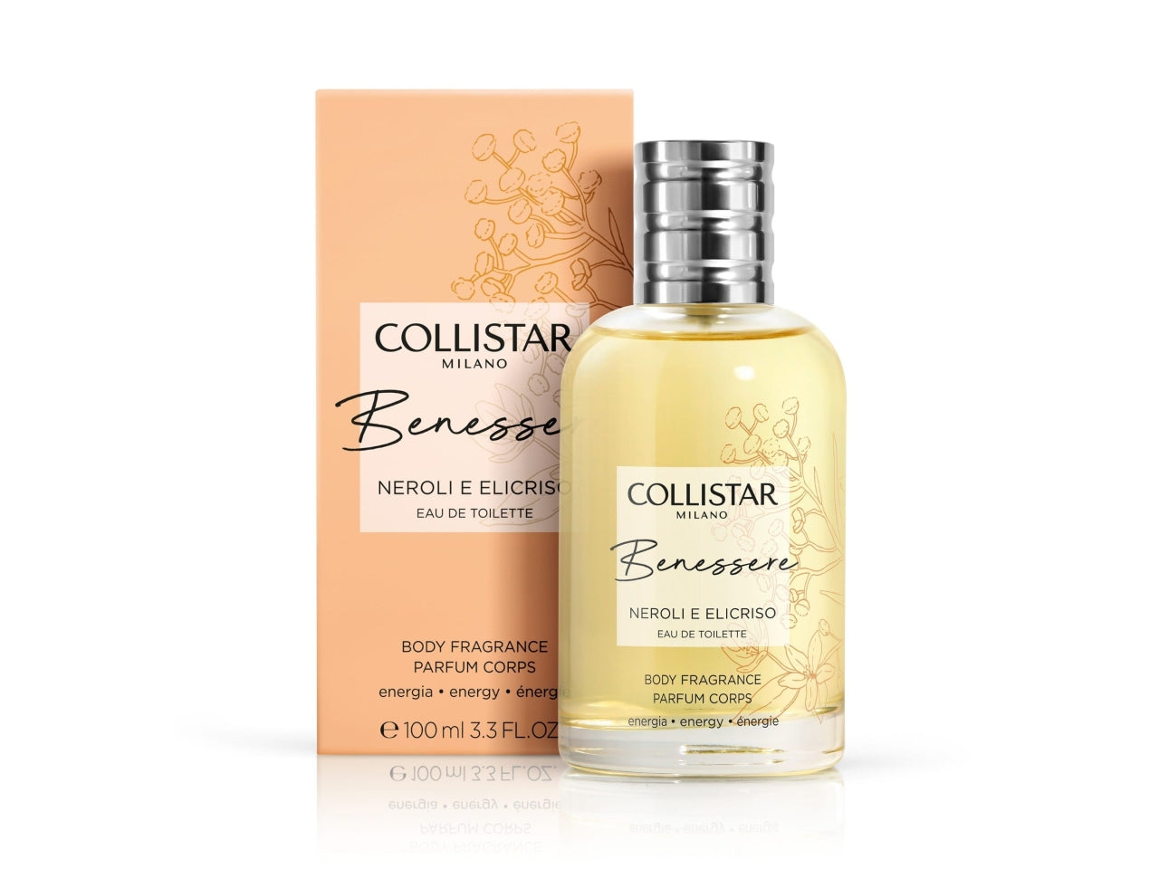 Collistar Benessere, profumo donna eau de toilette neroli e elicriso 100 ml