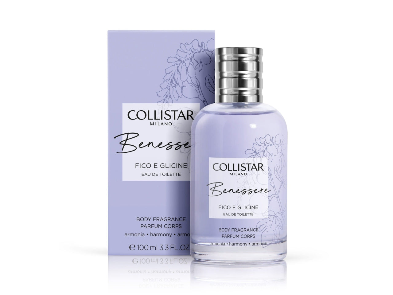 Collistar Benessere, profumo donna eau de toilette fico e glicine 100 ml