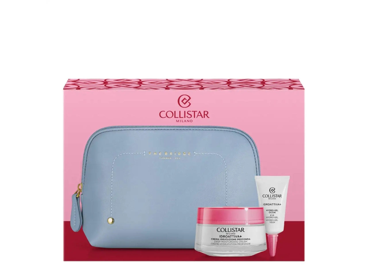 Cofanetto Collistar con Crema Idratazione Profonda 50 ml, Hydro-Gel Occhi 5 ml e Beauty-Bag