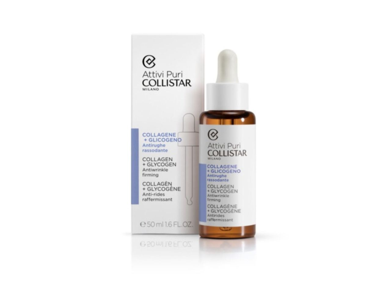 Collistar attivi puri collagene con glicogeno antirughe rassodante formato da 50ml
