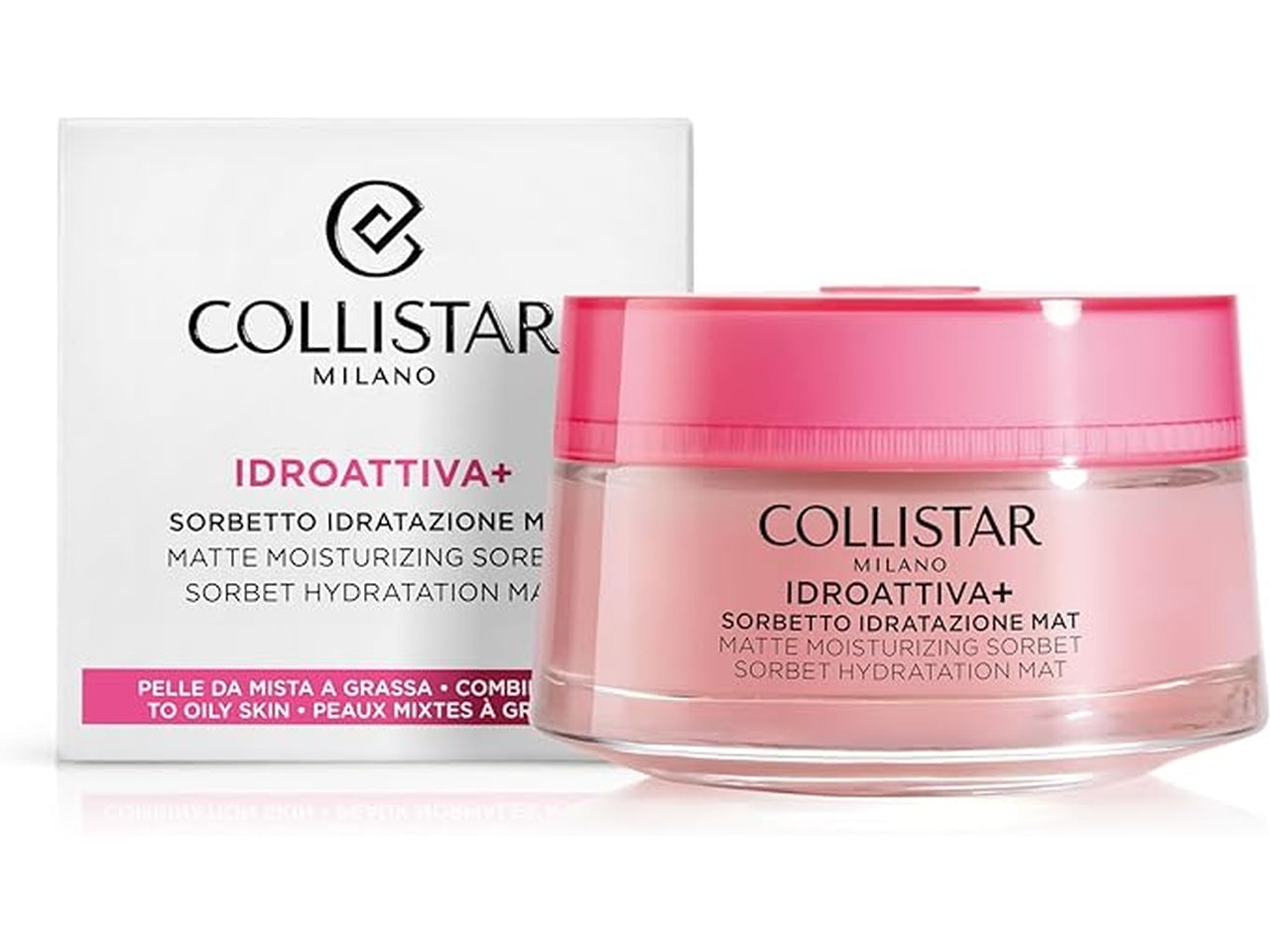 Collistar Idroattiva, crema da giorno idratante sorbetto mat per tutti i tipi di pelle, 50 ml