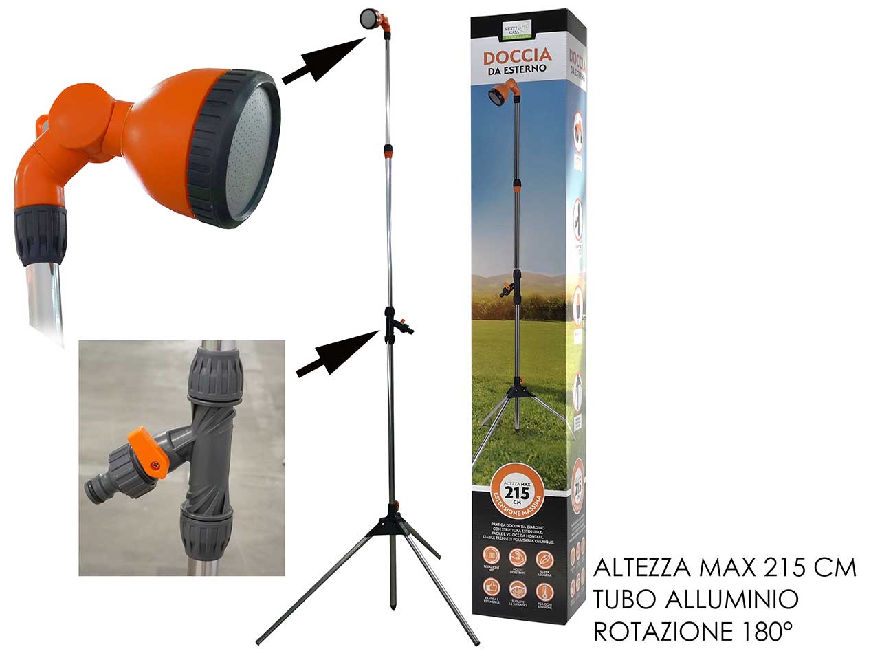 Doccia da giardino 2,15mt538203