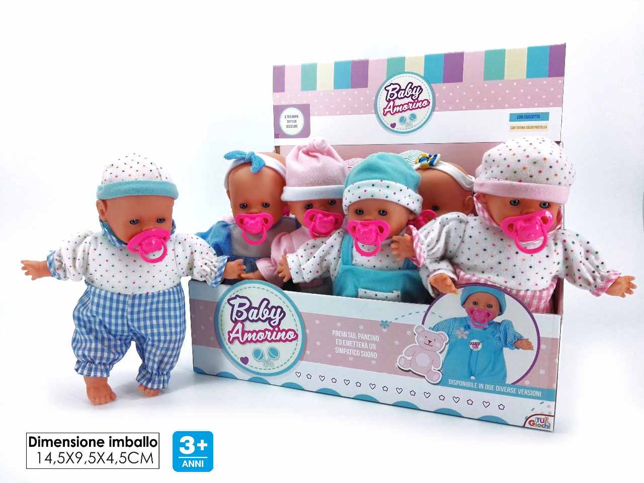 Bambolotto "baby amorino" 6ass in displ.