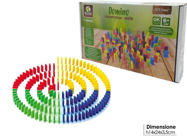 L.legno gioco domino 120 pezzi 100208